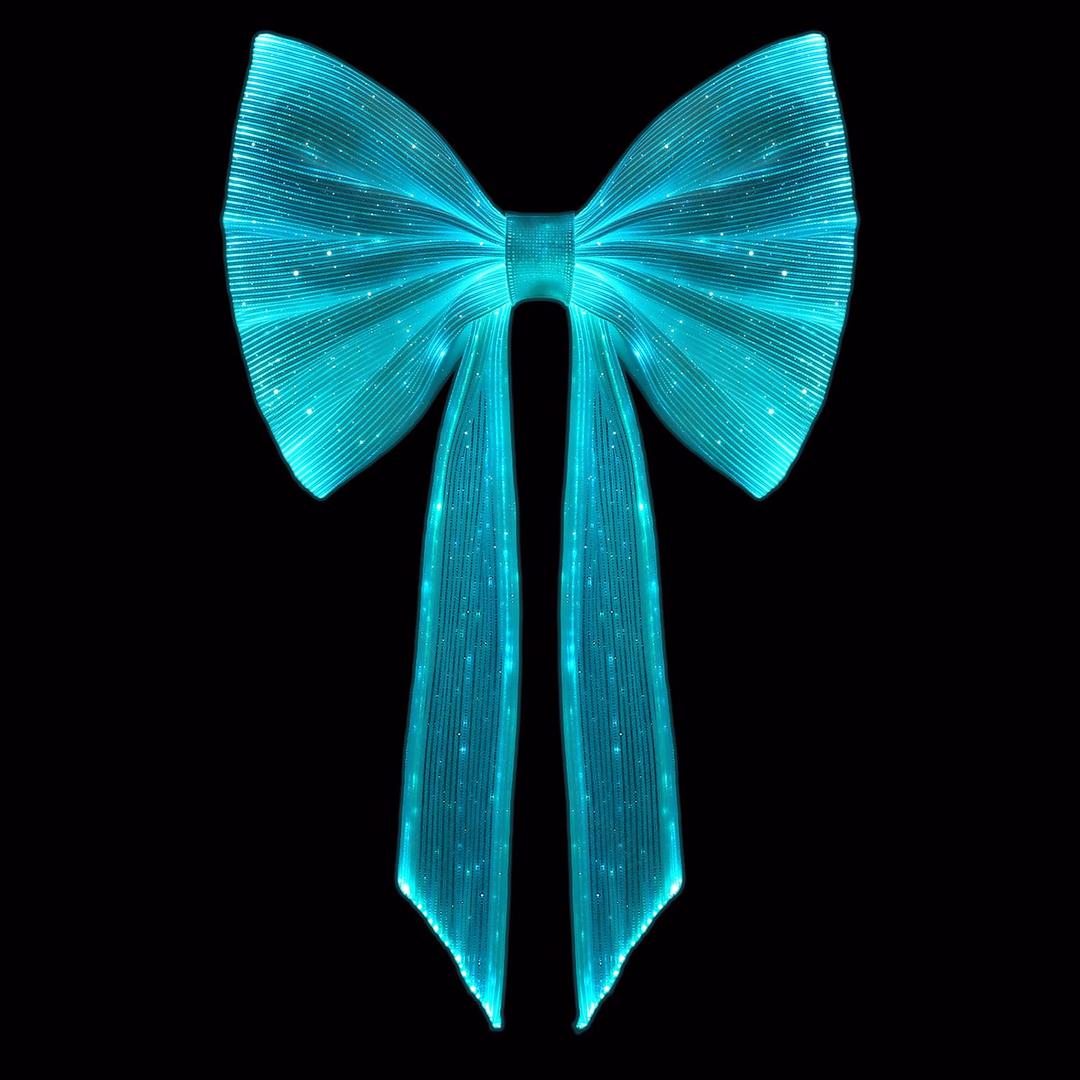 Lumisonata Light up Hair Accessories 7 Colors LED Hair Bow with Veil Rave Hair Clips Glow Hair Barrettes for Wedding