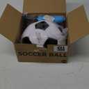 Soccer Ball Size 5 with Pump & Bag - Pack of 1- Official Size & Weight - Classic Black & White - Indoor Outdoor Use - Durable & Long-Lasting - Ideal Gift for Toddler, Kids, Youth & Adults
