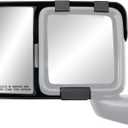K Source Snap & Zap Custom Fit Towing Mirror Pair for Jeep Wrangler, Gladiator, Black, Driver and Passenger Side