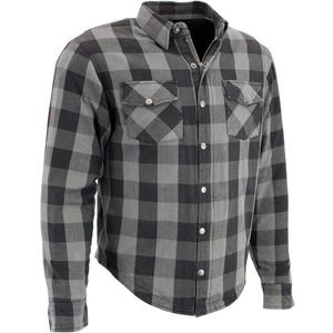 Milwaukee Leather MPM1630 Men's Plaid Flannel Biker Shirt w/CE Armor - Reinforced w/Aramid Fibers (XX-Large)