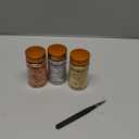 minkissy 1set Gold Foil Nail Art with Tweezers Glitter Paillette Stickers Gold for Nail Decoration and Creative Designs (9.00X4.50X4.50CM, Assorted Color 1)