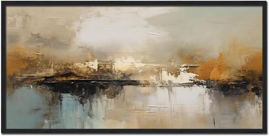 Abstract Wall Art for Living Room Decor Framed Modern Neutral Canvas Print Wall Art Home Decor Office Painting Artwork