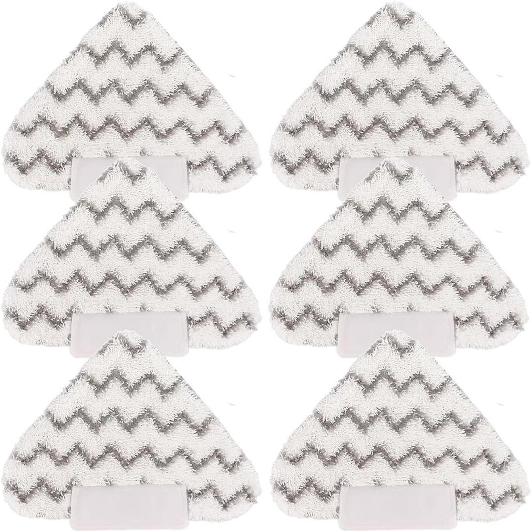 Sgizoku Triangle Steam Mop Replacement Pads for Shark Lift-Away Pro Steam Pocket Mop and Shark Genius Steam Pocket Mop System S3973D S3973 S5003D S6002 Vacuum Cleaner (6 Pack)