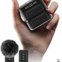 IVANKY 4Pcs Wireless Lavalier Microphone for iPhone with 2Pcs Charging Case, Lapel Mic for iPhone Android with Noise Cancellation, AI Voice Filter, 34H Used for Video Recording, TikTok, Vlog (1PC)