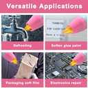 QST EXPRESS Heat Gun, 350W Mini Heat Gun with Reflector Nozzle Dual Temperature Settings Fast Heat Hot Air Gun Tool for Crafting, Heat Gun for Craft Dryer, 6.56 Ft Overload Protection for Drying Paint (Blue and Pink)