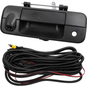 Dasbecan Back up Rear View Camera Tailgate Handle Compatible with 2008 2007 2009 2010 2011 2012 2013 Toyota Tundra Replace# 69090-0C051 720P Waterproof Reverse Backup Parking Assist Camera Assembly