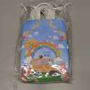 20 Pack Cartoon Melon Birthday Party Favor Bags Watermelon Musical Tones Rainbow Patterned Gift Bags with Handles for Melon Party Decor