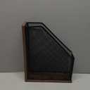 Antique Wooden Magazine File HolderFile Folder Organizer-Document Rack for Office/Home/SchoolBalck (1 PIC)