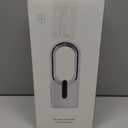 Desk Fan Bladeless, 11.8 Inch Office Fan Small, Quiet, 3 Speed Adjustment, Touch Control, Easy to Clean, Desk Fans Small Quiet, Ideal for Office, Living Room, Bedroom (Gray/Dark Red)