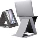 MOFT Folding Laptop Stand Lap Desk, Portable & Mini Computer Stand Laptop Desk for Travel and Home Office, Ergonomic Design with Adjustable Viewing Angles, Lightweight Computer Cooling Riser, Gray