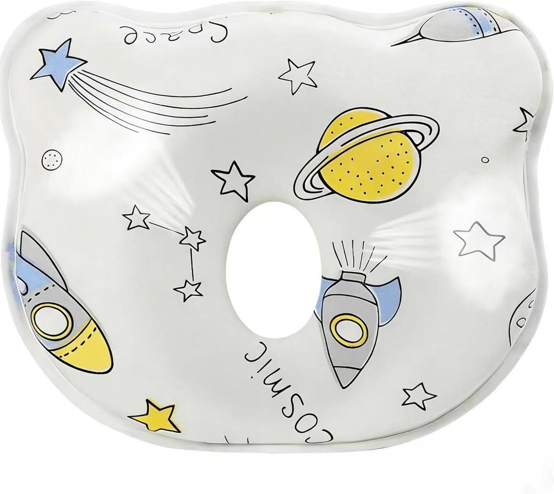 Hemsyc Unisex Baby Head & Neck Support Organic Cotton Cover Machine Washable, Cute Cartoon Bear Soft and Cozy