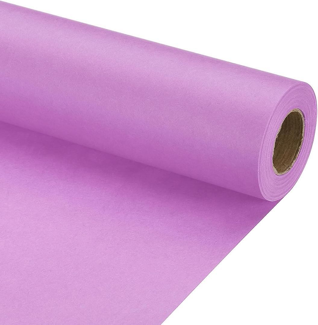 PATIKIL Wrapping Paper, 17" x 450"(37') 70 GSM Craft Paper Roll Kraft Packing Paper for Poster Bulletin Board, Gift Wrapping, Light Pink