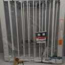 BABELIO 29-55 Inch Extra Wide Baby/Dog Gate, PressGuard P7, Metal Auto Close, Pressure Mounted Pet Door for Doorways, NO Need Tools and Drilling, with Wall Cups, White