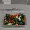Gejoy 75 Pieces Fake Bugs Assorted Play Plastic Toy Bugs Mini Realistic Insects Figures Randomly Creepy Crawlers with Storage Box for Insect Themed Halloween Party (Cool Style)