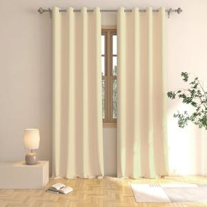 Beige Curtains 100 inches Long Room Darkening Window Curtain Panels Living Room Divider Patio Doorway Sliding Glass Door Grommet Top Thermal Insulated Drapes Bedroom Kitchen Basement 2 Panels 24"x100"