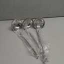 meekoo Stainless Steel Ladle Soup Handle Ladle with Pouring Rim for Kitchen Cooking Soup Sauce (10 oz)