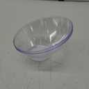 PLASTICPRO Disposable Angled Plastic Bowls Round Medium Serving Bowl, Elegant for Party's, Snack, or Salad Bowl, Clear Pack of 4