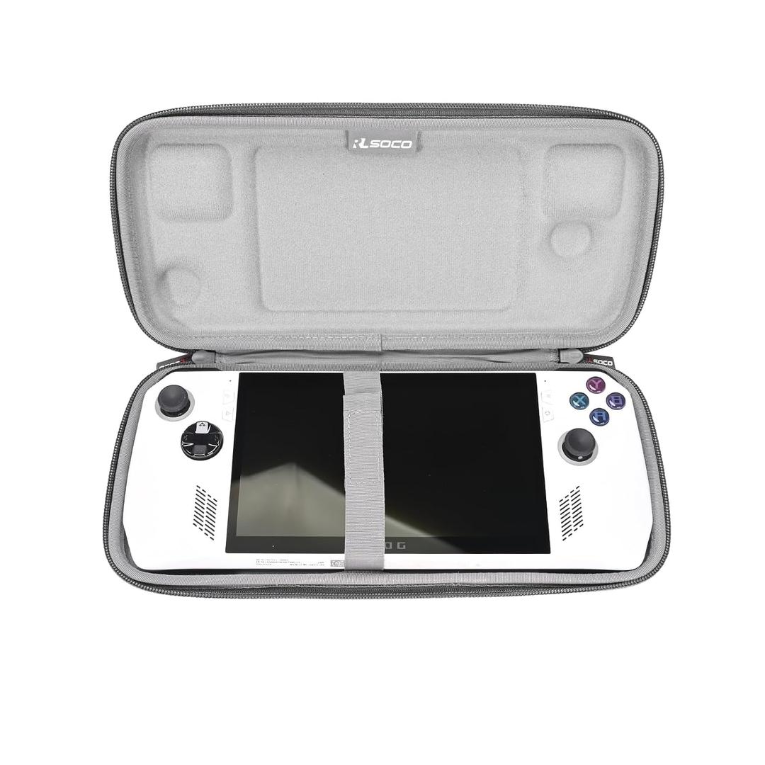RLSOCO Case for ASUS ROG Ally 7" 120Hz FHD 1080p Gaming Handheld - Grey | Compact Design with YKK Zipper & Scratch Protection (Case Only)