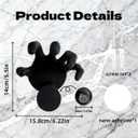 Toilet Paper Holder GothicToilet Paper HolderEasy to Install Toilet Paper Holder in BathroomFun Bathroom Decor, 3D Ghost Hand Toilet Paper HolderHalloween Decor Suitable for Large Paper RollsBlack