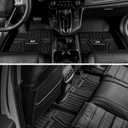 3W Floor Mats Fit for Honda HR-V 2023-2025 2026 & Acura ADX 2025 2026 TPE All Weather Custom Fit Floor Liner for Honda HRV 1st and 2nd Row Car Mats Black(Include Hybrid) (Not fit Premium Audio System)