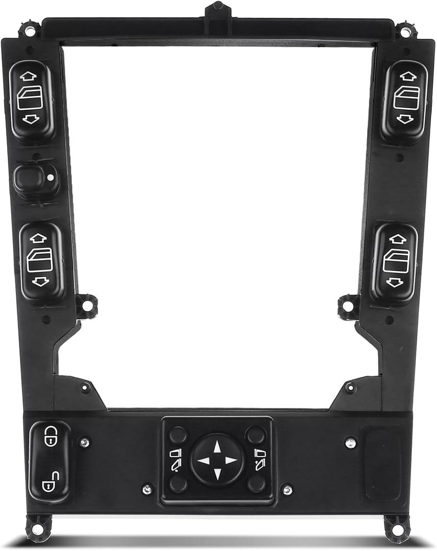 A-Premium Center Control Console Power Window Switch Compatible with Mercedes-Benz W163 Series ML350 2003-2005, ML500 2002-2005, ML320/ML55 AMG 2002 2003, Replace# 1638207110