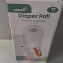 Grownsy Baby Diaper Pail, Odor-Locking Roll-Top Design, No Special Bag Required, One-Handed Use & Compact Design, Eco-Friendly Diaper Trash Can, Baby Stuff, Beige