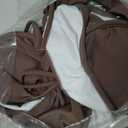 SUUKSESS Women High Waisted Underwire Bikini Set Cheeky High Cut 2 Piece Swimsuit (Brown, M)