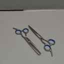 Hair Cutting Scissors Thinning Shears Kit ULG Professional Barber Hairdressing Texturizing Salon Razor Edge Scissor Japanese Stainless Steel 6.5 inch (Silver)