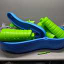 Step2 Rain Showers Splash Pond Water Table, Kids Water and Sand Activity Sensory Playset, Summer Outdoor Toys, 13 Piece Water Toy Accessories, For Toddlers 1.5+ Years Old, Blue & Green, 39 X 24 X 32