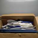 Babytronic Toddler Slide Set, 8 in 1 Kids Slide, Indoor Outdoor Slide for Toddlers Age 1-3, Toddler Playset with Basketball Hoop and Tunnel, Toddler Indoor Outdoor Playground, Blue&Grey