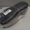 NewDenBer Women's Cozy Memory Foam Slippers Suede Plush Faux Fur Lined Slip on Indoor Outdoor House Shoes (Gray)