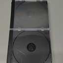 6 PCS Standard Single Clear CD Jewel Case, 10 mm Slim CD Storage Box with Assembled Black Tray, Durable Plastic CD DVD Cover for Protection Replacement, Car Accessories