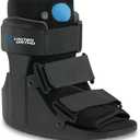 United Ortho Short Air Cam Walker Fracture Boot, Small, Black, Size 9