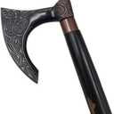 Luxury Viking Style Walking Stick Premium Designer Carved Handle Cane with Wooden Shaft, Antique Decorative Walking Stick for Men & Women, Collectible Gift