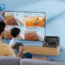 Lodaxu Wooden Wall Mount for Nintendo Switch 2/Switch/OLED and Dock, Drawer-Style 12 Game Card Holder Bracket, Multifunctional Stand for Switch 2 Accessories, Game Console Organizer Near TV