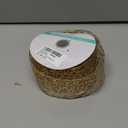 CT CRAFT LLC Sparkling Glitter Mesh Wired Ribbon 2.5" x 10 Yards Champagne Gold for Christmas Home Decor Bow Gift Wrapping DIY Crafts Wreath