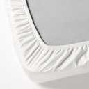 IKEA Dvala White Fitted Sheet 100% Cotton, Queen