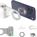 COMITOK Phone Camera Grip MOCA ARCO for Video Recording with Thumb Rest Area Design for iPhone Pro Max, with Enhanced Phone Mount & Detachable Remote for Easy Shooting, Video Call, Support iOS17/18/26