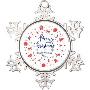 3" Metal Snowflake Ornament Merry Christmas Christmas Tree Pendant Hanging Seasonal Holiday Decoration for Home Farmhouse Room Door Porch Christmas Decor Hanging Keepsake Souvenir New Year Gift