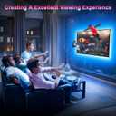 10 x TV LED Lights, 16.4ft for 55-70 Inch, Backlight That Sync With TV, APP Remote Control USB Strip for Bedroom Christmas Room Decor (Multicolor)