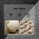 Felt Purse Organizer Insert for Longchamp Le Pliage, Handbag Insert with Multi-Pockets Fits Speedy, Neverfull and More (Small, Beige)