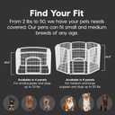 IRIS USA Dog Playpen, 4-Panel 24" Pet Playpen, Puppy Playpen, Indoor/Outdoor Dog Pen, 35 x 35 x 24, Foldable, Customizable, Dark Gray