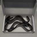 Amooca Car Seat Headrest Hook 4 Pack Hanger Storage Organizer Universal for Handbag Purse Coat fit Universal Vehicle Car Black S Type