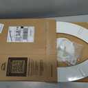 Mayfair Cassel Slow Close Toilet Seat, Easy Clean, Non Slip Premium Wood Seat, Easy Install, Made in USA, Elongated, White