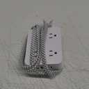 Surge Protector Power Strip - HANYCONY 8 Outlets 4 USB (2 USB C) Charging Ports, Multi Plug Outlet Extender, 5Ft Braided Extension Cord, Flat Plug Wall Mount Desk Charging Station for Home Office ETL (White)