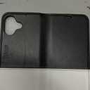 TUCCH Wallet Case for iPhone 17 (6.3") 2025, 4 Card Holders, RFID Blocking, Stand, Shockproof TPU Shell, PU Leather, Magnetic Closure, Protective Flip Folio Cover, Black & White