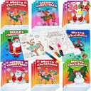 JOYIN 24 Pcs Christmas Coloring Book Bulk for Kids Mini Christmas Coloring Books in 6 Covers Great Gift Girls and Boys, Holiday Presents and Party Favors