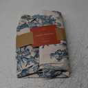 Maison d' Hermine Curtains for Living Room 100% Cotton 96 inch Length One Panel Light Filtering Toile Curtains for Bedroom Windows with Rod and Loop Pockets Drapes (The Miller Denim, 50" W x 96" L)