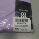 SUUKSESS Women Sexy Mesh Sheer Crop Tank Tops Sleeveless Ruched Going Out Tops (Medium, Purple)