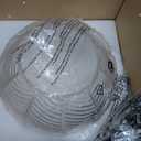 Glass Globe Pendant Lights, Clear Ribbed Glass Shade Mid Century Modern Pendant Light fixtures Pumpkin Design Black Adjustable Cord Ceiling Pendant Light Kitchen Island Dining Bedroom